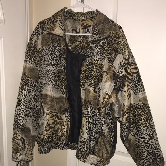 Vintage Jackets & Blazers - Vintage animal print puffer jacket FUDA Int.🐆🦓🐅